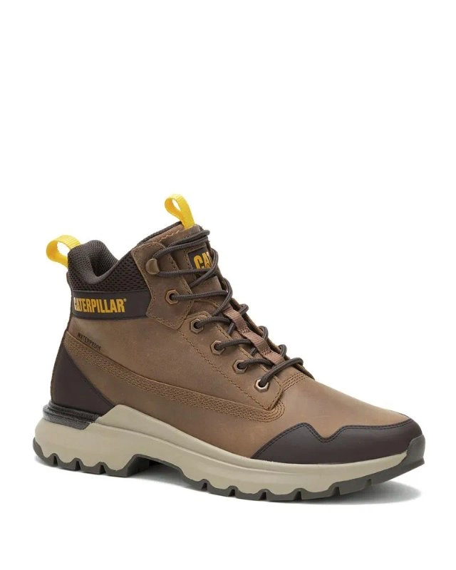 Zapatilla Con Caña Gamuza Hombre Colorado Sneaker Wp Café Cat
